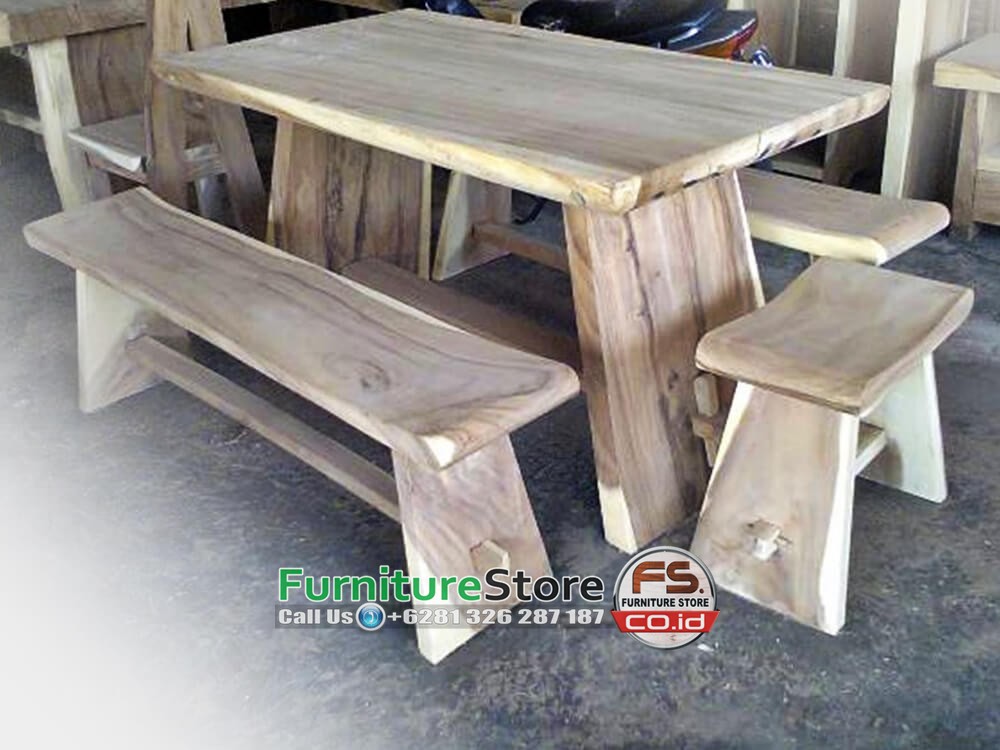 furniture restoran dan cafe kayu trembesi